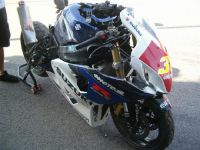 The bike after the crash at Assen