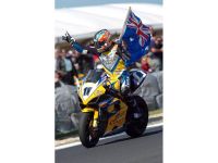 Troy Corser flies the flag at Phillip Island