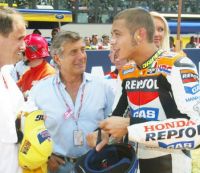 Valentino Rossi and Giacomo Agostini at Mugello