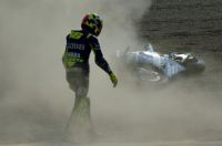 Rossi-Melandri crash at Motegi