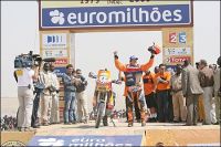 Marc Coma on the Dakar podium